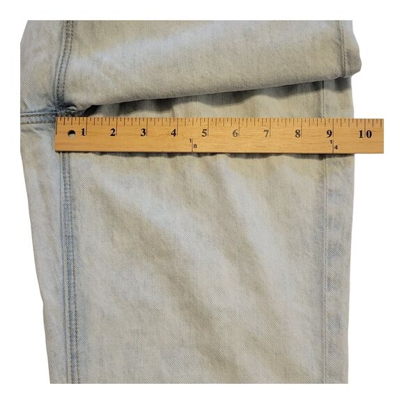 American Eagle Jeans Womens Size 4 Reg Blue Mom High-Rise Distressed Casual - Picture 11 of 14